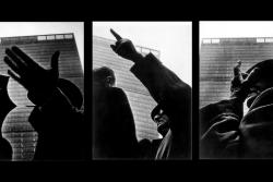 Shahan Natalie at the Armenian Genocide protest in 1965